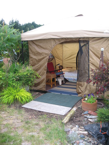 Use the Standing Room Tent for a guest room!
